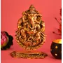 Handicraft Ganesha Idol for Home Temple Color Gold