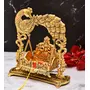 CHURU SILVERWARE Metal Swing Laddu Gopal JhulaKrishna Hindola PalanaDecorative Laddu Gopal for Temple PoojaShowpiece FigurinesReligious Idol Gift Article.