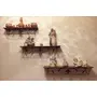 WROUGHT IRON CRAFTS Beautiful Wrought Iron Wall Shelf with 3 Shelves for Living Room
