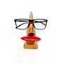 WROUGHT IRON CRAFTS Wooden Hand Crafted Nose Shaped Spectacle Specs Eye Glass Holder (Female)
