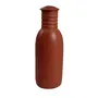 TERRACOTTA POTTERY OF RAJASTHAN Handmade Natural Terracotta Clay Cooling Classic Clay Drinking Water Bottle (1litre)
