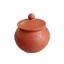 TERRACOTTA POTTERY OF RAJASTHAN Earthenware Classic Handmade Natural Terracotta Clay Curd Pot for Home Kitchen/Curd Mitti ka (400 Ml_Brown)