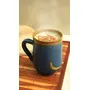 TERRACOTTA POTTERY OF RAJASTHAN Handmade Ceramic-Leaf Blue Ceramic Coffee Mug