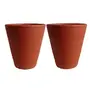 TERRACOTTA POTTERY OF RAJASTHAN Terracotta Clay Tumbler (300 ml Brown) Set of 2