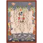 PICHWAI- PAINTED TEMPLE HANGING Large Pichwai Painting Print Shrinathji with his Cows Size 24X34 Inches Multicolour