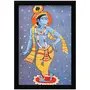 PICHWAI- PAINTED TEMPLE HANGING Pichwai Painting Krishna in Nritya Mudra Photo Frame Size 13.5X19.5 Inches