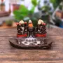 MEENAKARI ENAMEL PRODUCTS Fountain Laxmi Ganesha Smoke Backflow Incense Holder Idol with 20 Incense Cone