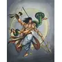 PICHWAI- PAINTED TEMPLE HANGING - Lord Shiva Modern Handmade Painting