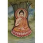 PICHWAI- PAINTED TEMPLE HANGING - Buddha Vintage Theme Canvas Painting P006 (Handmade Paintings - Unframed)