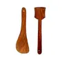 SAHARANPUR HANDICRAFTS Wooden Spoons Set of 2
