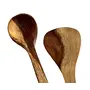 SAHARANPUR HANDICRAFTS Wooden Cooking and Serving Spoons Non Stick (Set of 6) - Kitchen Tools Utensils SpatulasLadles