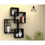 SAHARANPUR HANDICRAFTS Wall Shelves for Living Room Bedroom | MDF Floating Wall Mount Shelf/Rack/Stand/Showcase for Home Decor - Wall Hanging Storage Unit Set of 4