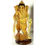SAHARANPUR HANDICRAFTS Ganesh Wooden handicrafts Showpiece Item Table Decoration and Wall Mounted Home Decor Gifts and Toy for Kids Product 19 cm high Clear 1in Box