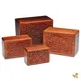 SAHARANPUR HANDICRAFTS :- Wooden Box Jewelry Box urn Box Wooden Ashes Storage Box Vanity Box Table Decorative Accessories