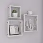 SAHARANPUR HANDICRAFTS New Look Modern Design Wooden Wall Shelves/Wall Bracket/Wall Shelf for Home Decor Home Living Room (Standard White)