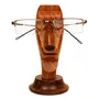 SAHARANPUR HANDICRAFTS Handmade Wooden Face Shaped Spectacle Eyeglass Holder Stand
