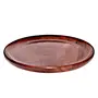 SAHARANPUR HANDICRAFTS Handicrafts Beautiful Table Decor Round Shape Artistic Wooden Plate for Home and Kitchen 10x10 Inch Sheesham Wood Brown (Set of 1)