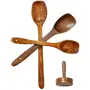 SAHARANPUR HANDICRAFTS Wooden Spoon Sarving Spoon Cooking Spoon Set