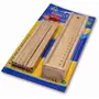 SAHARANPUR HANDICRAFTS Box with 12 Different Crayon Colour Pencils | Scale (Ruler) and Wooden Sharpener Pencil Box for Architect | Artist | Kids | Designer Case