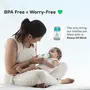 Mylo Essentials 2 in 1 Baby Feeding Bottles with Spoon for New Born Baby (125ml + 250ml) | Anti Colic & BPA Free Feeding Bottles | Feels Natural Baby Bottle | Easy Flow Neck Design- Bear + Elephant, 4 image