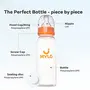 Mylo Essentials Baby Feeding Bottle (250ml) for New Born Baby | Anti Colic & BPA Free Feeding Bottles | Feels Natural Baby Bottle | Easy Flow Neck Design- Zesty Orange, 5 image