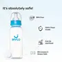 Mylo Essentials Baby Feeding Bottle (125ml + 250ml) for New Born Baby | Anti Colic & BPA Free Feeding Bottles | Feels Natural Baby Bottle | Easy Flow Neck Design- Pink + Sky Blue, 6 image
