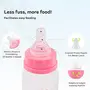Mylo Essentials 2 in 1 Baby Feeding Bottles with Spoon for New Born Baby (125ml + 250ml) | Anti Colic & BPA Free Feeding Bottles | Feels Natural Baby Bottle | Easy Flow Neck Design- Pink + Giraffe, 3 image