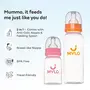 Mylo Essentials Baby Feeding Bottle (125ml + 250ml) for New Born Baby | Anti Colic & BPA Free Feeding Bottles | Feels Natural Baby Bottle | Easy Flow Neck Design- Pink + Zesty Orange, 2 image