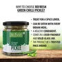 Refresh Green Chilli Pickle 200 gm Homemade Taste Hari Mirch ka Achar, 5 image