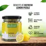 Refresh Lemon Pickle 200 gm Homemade Taste Nimbu Ka Achaar | It is Sweet Tangy and a bit Spicy, 4 image