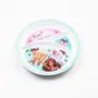 SAHARANPUR HANDICRAFTS Melamine Kids Plate | Round 3 Section 10 '' Multicolor Plate with Barbie Butterfly Prints for Girls | Food Serving Plate with Partition (Barbie Butterfly)