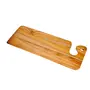 SAHARANPUR HANDICRAFTS Hand Crafted Sangwaan Chopping & Cheese Board for Home/Kitchen/Caf/Restaurants (Teak Tan Set of 1 18 Inches)
