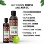 Refresh Amla Hair Oil 200 ml | Enriched with Vitamin E | For Men and Women | Helps in Hair Strengthening & Nourishing, 5 image