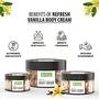 Refresh Vanilla Body Cream 180 Gm | Enriched with Vitamin E for Men and Women | For Dry Skin | Vegan Paraben free, 4 image
