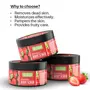 Refresh Strawberry Body Scrub 100 gm with Glycerine & Aloe Vera Extract For Tan Removal And Deep Cleaning Removes Dirt Dead Skin from Neck Knees Elbows & Arms, 6 image