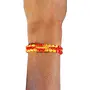 SHIVDEB CRAFT Mauli Silk Thread Kalawa Pooja Dhaga Bracelet For (Men & Women) Raksha Sutra Decorative Handmade Moli Mahakal Dhaaga Hand Band (Red & Yellow Set of 5), 2 image