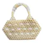 Tipsy Closet Pearl Bags for Women Stylish | White Pearl Handbags Woman | Moti Bag Purse | Wedding Party Beads Evening Clutch Handbag | Crystal Bags | Handmade Beaded Bag, White::Ivory::Cream::Off