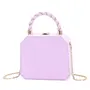 Diva Dale Box Clutch Satchel Party-Wear Casual Sling Bag For Women, Lavender, 4 image