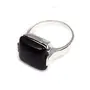 RidVik Lovely Square Black Onyx Gemstone Handmade Jewelry Ring 8.5 RIN-1313, Gemstone, Onyx and Onyx, 2 image