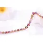 Yellow Chimes Swiss Cubic Zirconia Multicolour Crystal18K Rose Gold Plated Bracelet for Girls and Women, Medium, Metal, 7 image