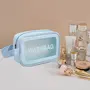 Travel Toiletries Bag Waterproof Cosmetic Makeup Wash Bags PVC Small Size Cosmetic Organizer Bag Waterproof Makeup Pouch Zippered Travel Storage Washbag - Small,Blue, Blue, S, 2 image