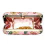 Amerie Fashions Women's & Girls Pink Silk Floral Clutch, Pink, 4 image
