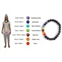 Sukhad Original 7 Chakra Bracelet for Woman and Men with Lab Certificate - Natural Energised Seven Chakra Lava Stone Bracelet for Money, Health, Protection, Vastu, and Chakra Healing - 8MM Beads, One, 4 image
