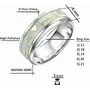 NEERAJYOTI glowing band ring stainless steel, Metal, No Gemstone, 2 image