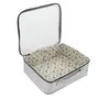 Kuber Industries Square Design Rexine 3 Pieces Make Up Jewellery Vanity Travelling Cosmetic Multipurpose Box (Silver), Collection - CTKTC038180, 5 image