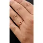 SAYONAM FASHION Rose Gold Circle Stainless Steel Adjustable Ring, Stainless Steel, No Gemstone, 2 image