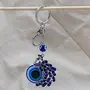 BLUE BEADS Peacock Shape Pendant Blue Evil Eye Keychain Crystal alloy peacock Keyring for Men and Women (Pack of 1), 7 image