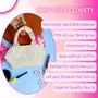 Tipsy Closet Pearl Bags for Women Stylish | White Pearl Handbags Woman | Moti Bag Purse | Wedding Party Beads Evening Clutch Handbag | Crystal Bags | Handmade Beaded Bag, White::Ivory::Cream::Off, 4 image