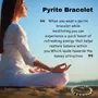 PRAYOSHACRYSTALS Pyrite Bracelet 8 mm Stone Bracelet for Reiki Healing and Crystal Healing Stones Crystal Energized Stone AAA Bracelet with Certificate, Golden, 6.5 cm, Crystal, Pyrite Stone, 7 image