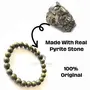 PRAYOSHACRYSTALS Pyrite Bracelet 8 mm Stone Bracelet for Reiki Healing and Crystal Healing Stones Crystal Energized Stone AAA Bracelet with Certificate, Golden, 6.5 cm, Crystal, Pyrite Stone, 4 image